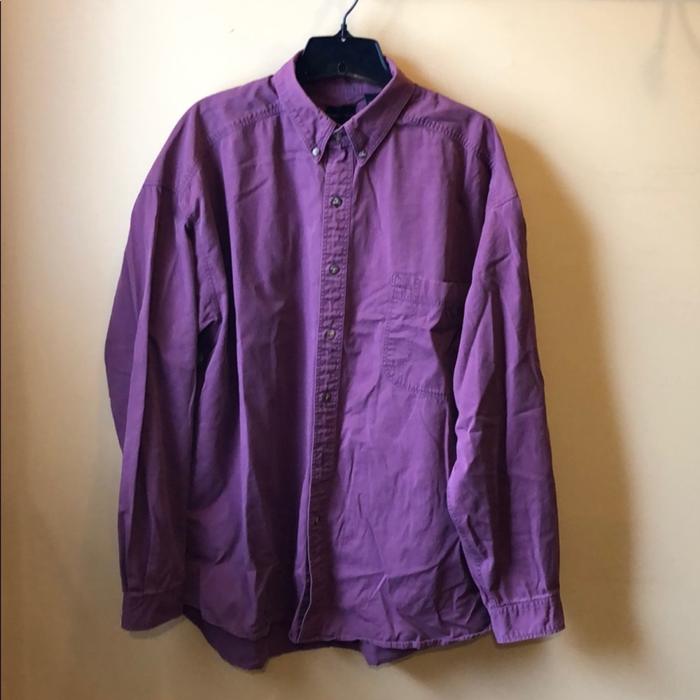 Men’s Structure shirt wine color size large